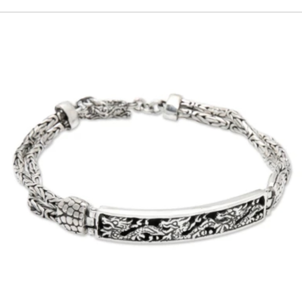 925 Dragon Bali Toggle Bracelet - Sterling Silver, Wayan Asmana, just over 13g - Picture 10 of 10